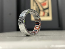 Load image into Gallery viewer, Damascus Steel and Fordite