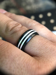 Horizon ring (double stripe ceramic)