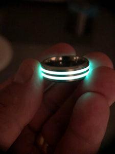 Horizon ring (double stripe titanium)