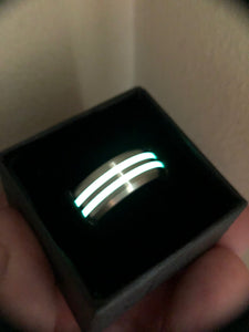 Horizon ring (double stripe titanium)